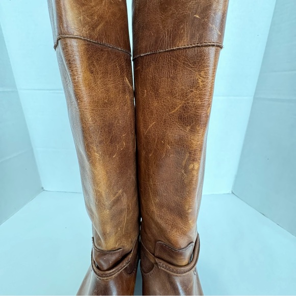 FRYE size 11 Melissa leather riding boots in sturdy leather small ankle buckle - Picture 6 of 16